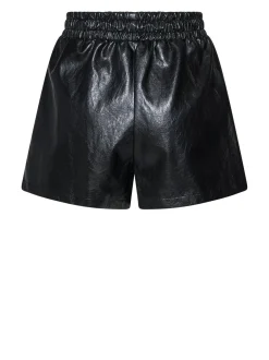 Shorts with shiny finish and elasticated waist