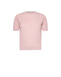 Short-sleeved shirt with decorative workmanship