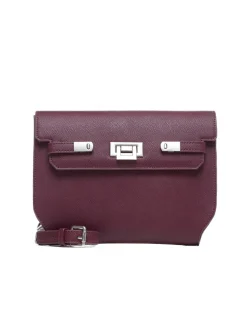 Shoulder bag with flap and snap closure