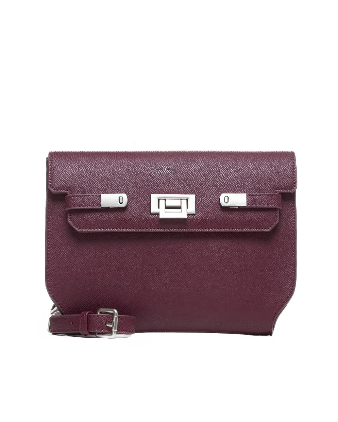 Shoulder bag with flap and snap closure