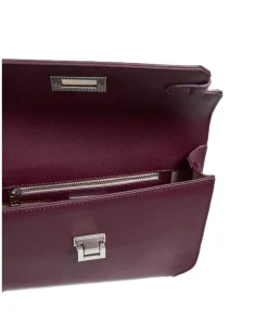 Shoulder bag with flap and snap closure