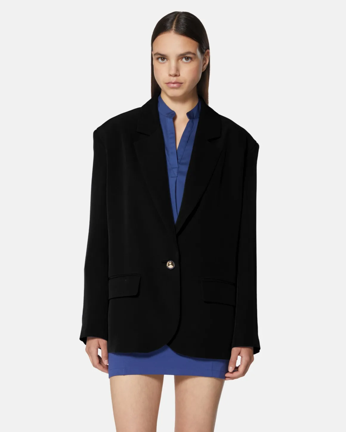 Single -breasted oversize blazer