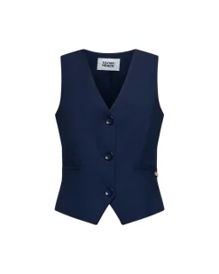 Single-breasted tailored vest