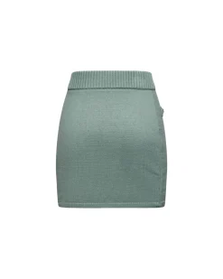 Skirt with decorative buttons