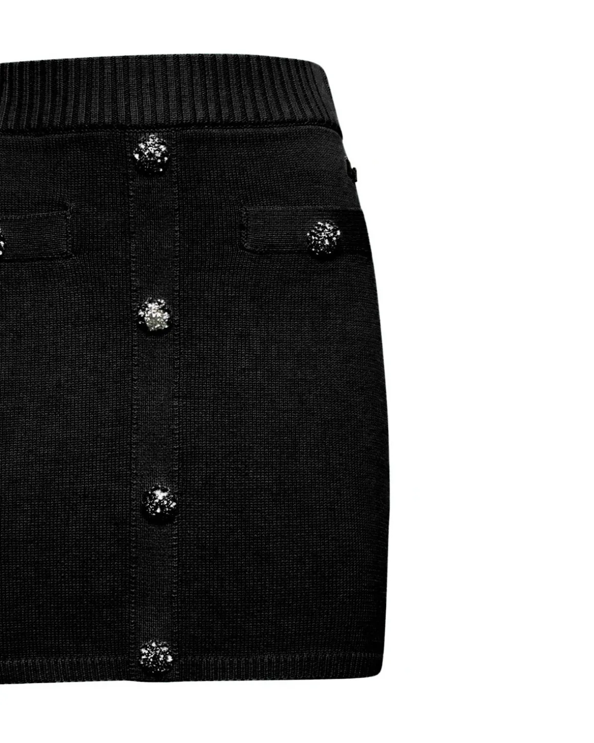 Skirt with decorative buttons