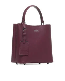 Square saffiano effect shopper