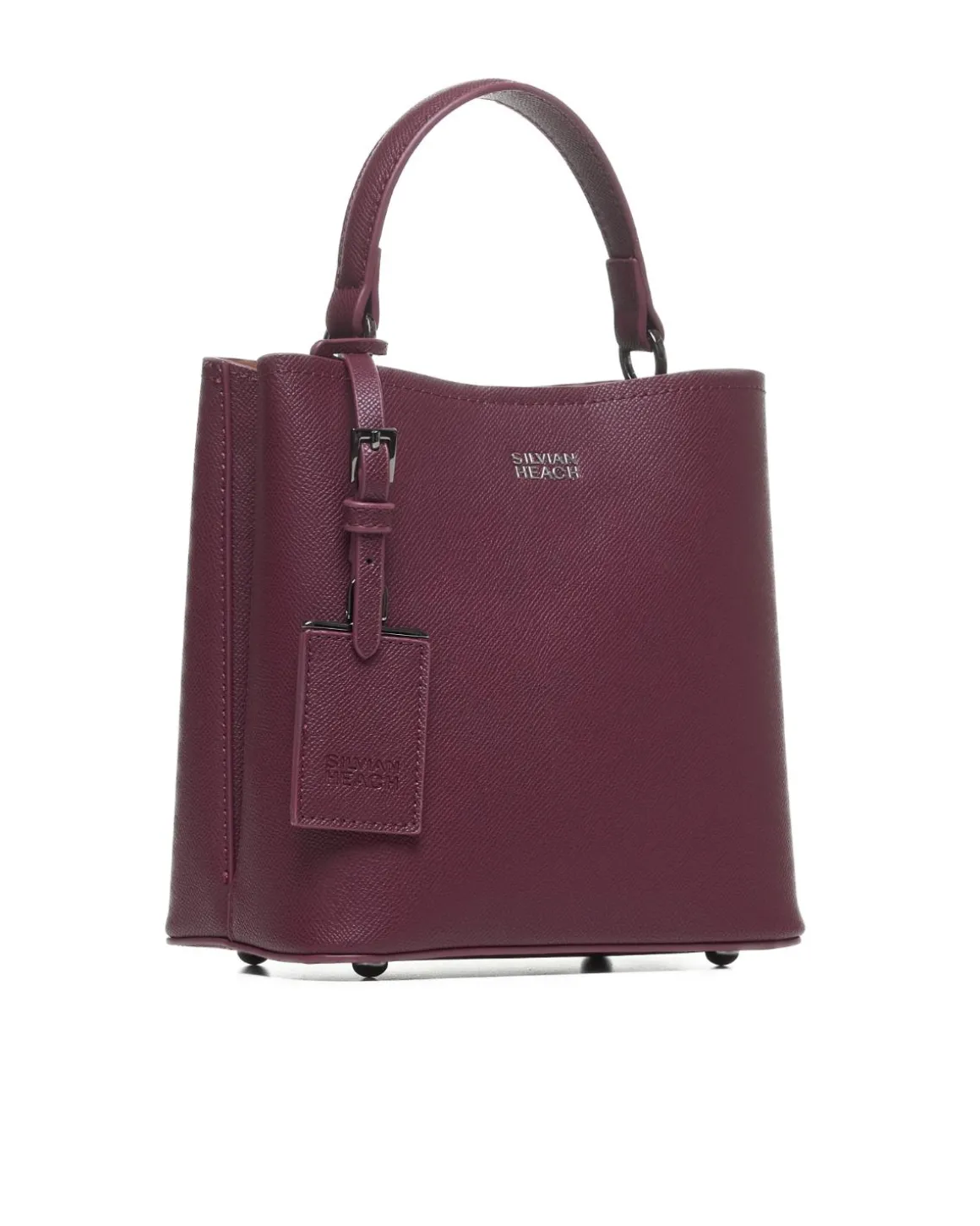 Square saffiano effect shopper