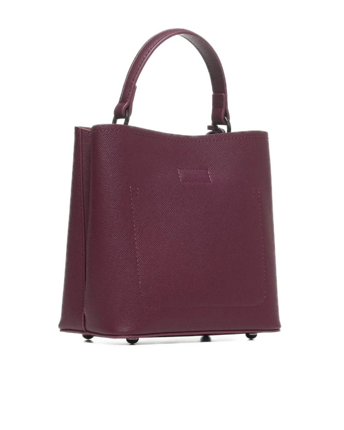 Square saffiano effect shopper