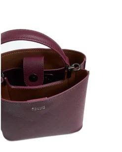 Square saffiano effect shopper