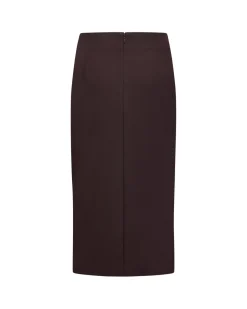 Straight skirt with jewel details