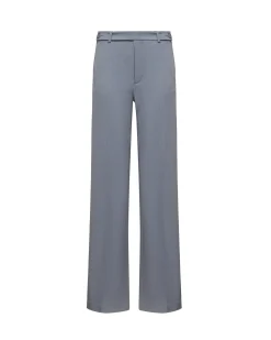 Straight trousers with pleats