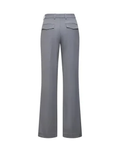 Straight trousers with pleats