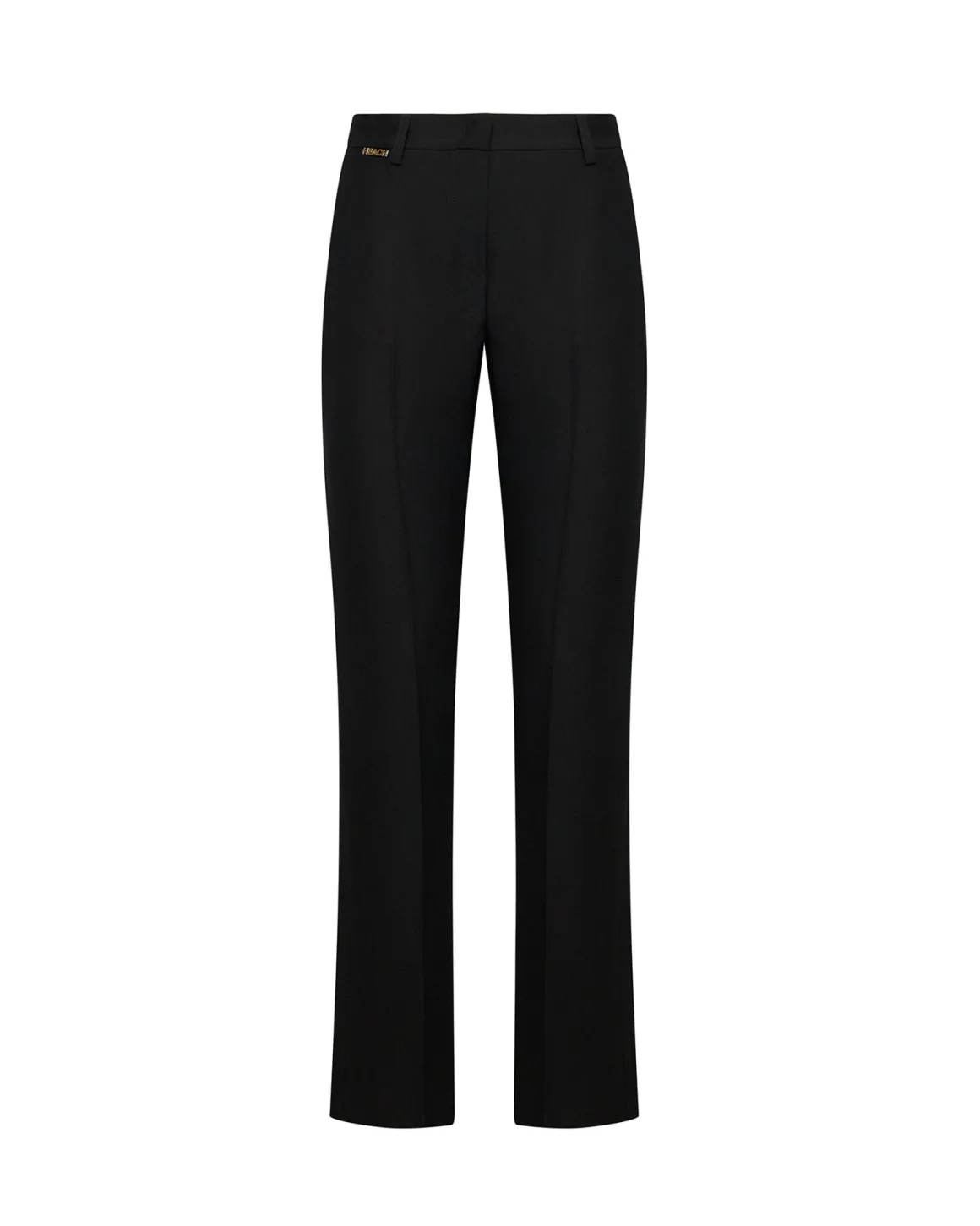 Straight trousers with regular waist