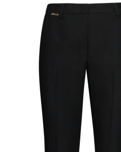 Straight trousers with regular waist