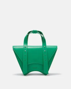 Structured mini bag with metal details