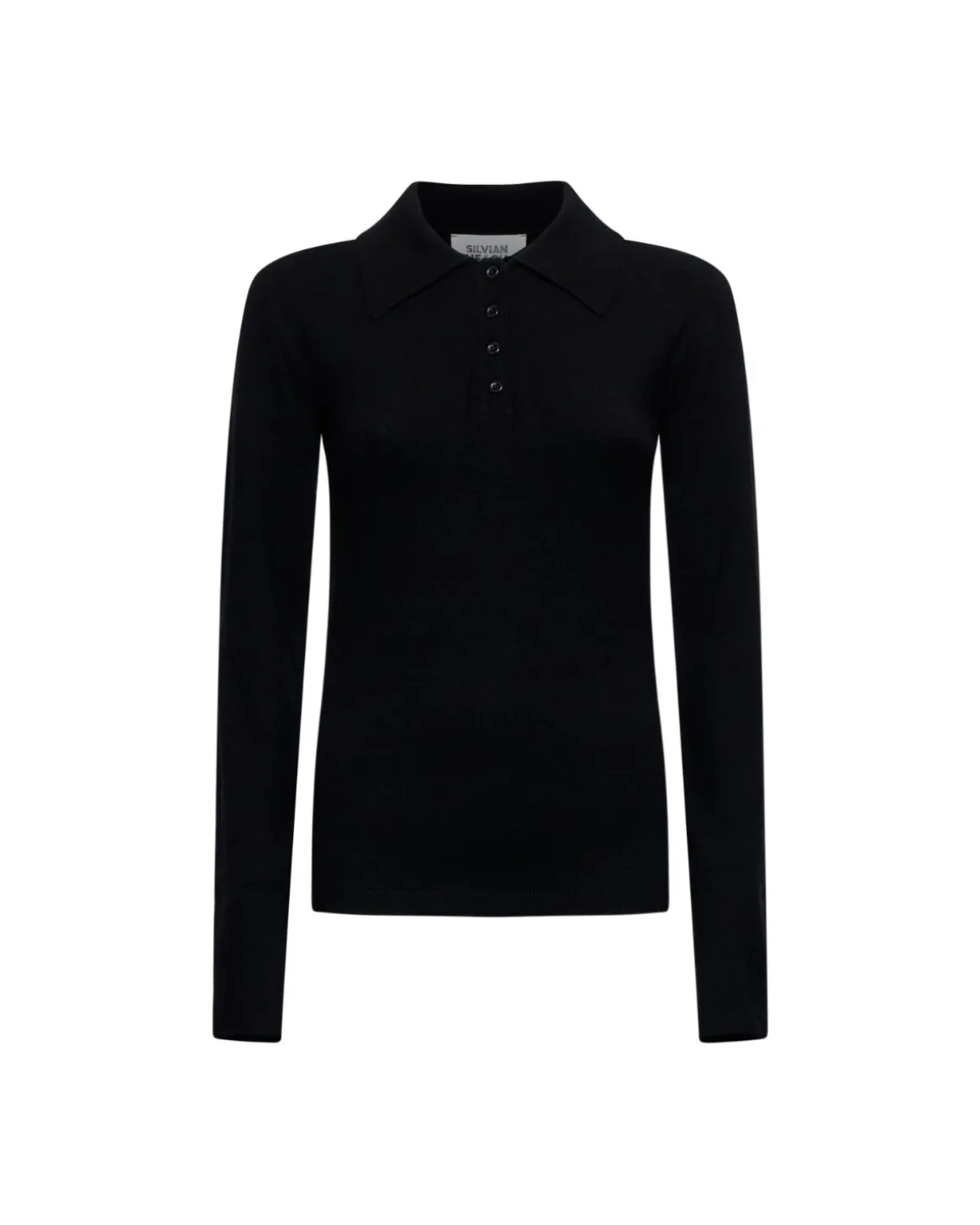 Sweater with collar and buttons