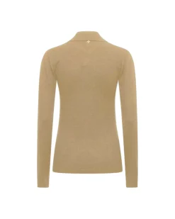 Sweater with collar and buttons