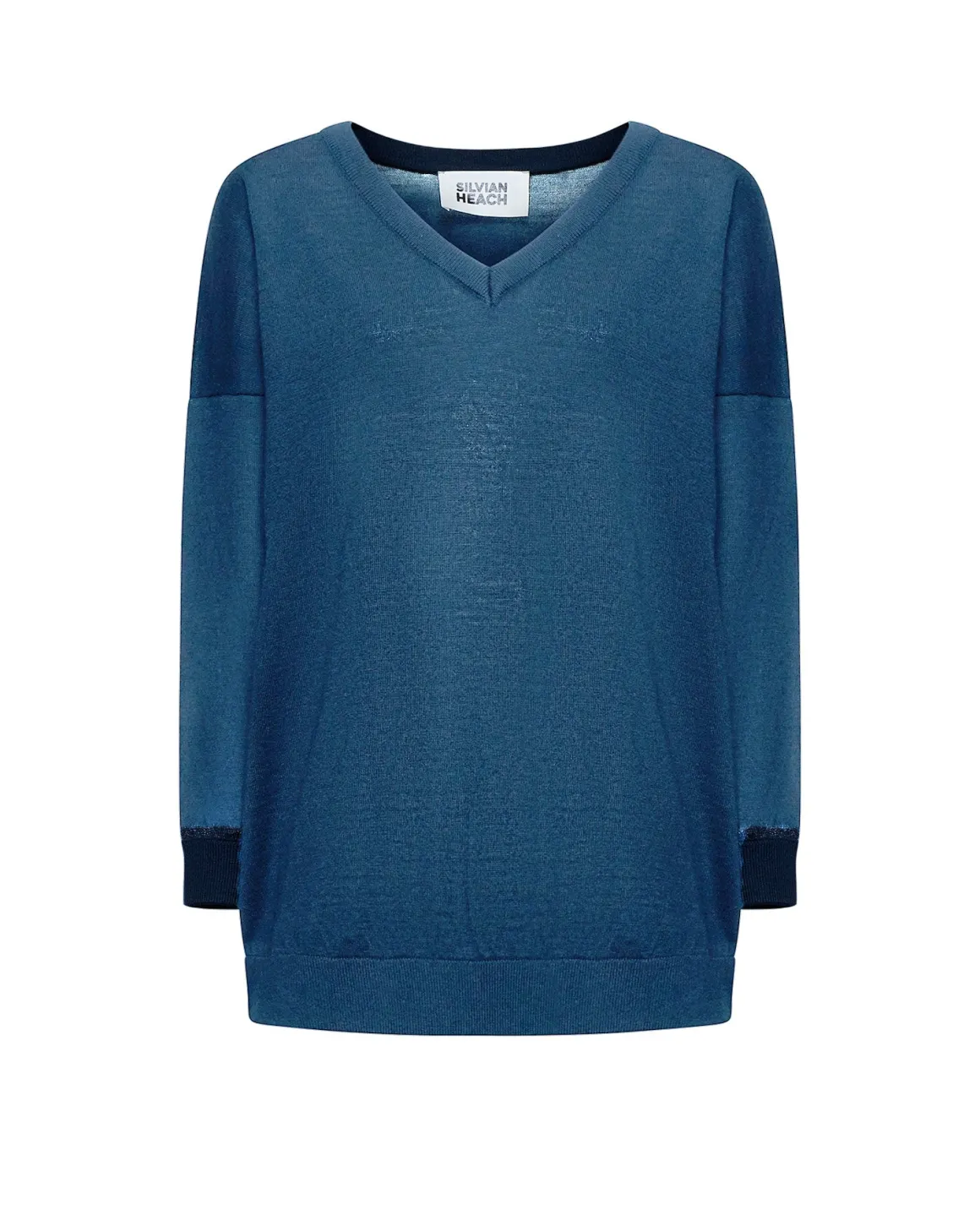 Sweater with contrasting edges