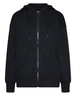 Sweatshirt with zip and hood with an essential design