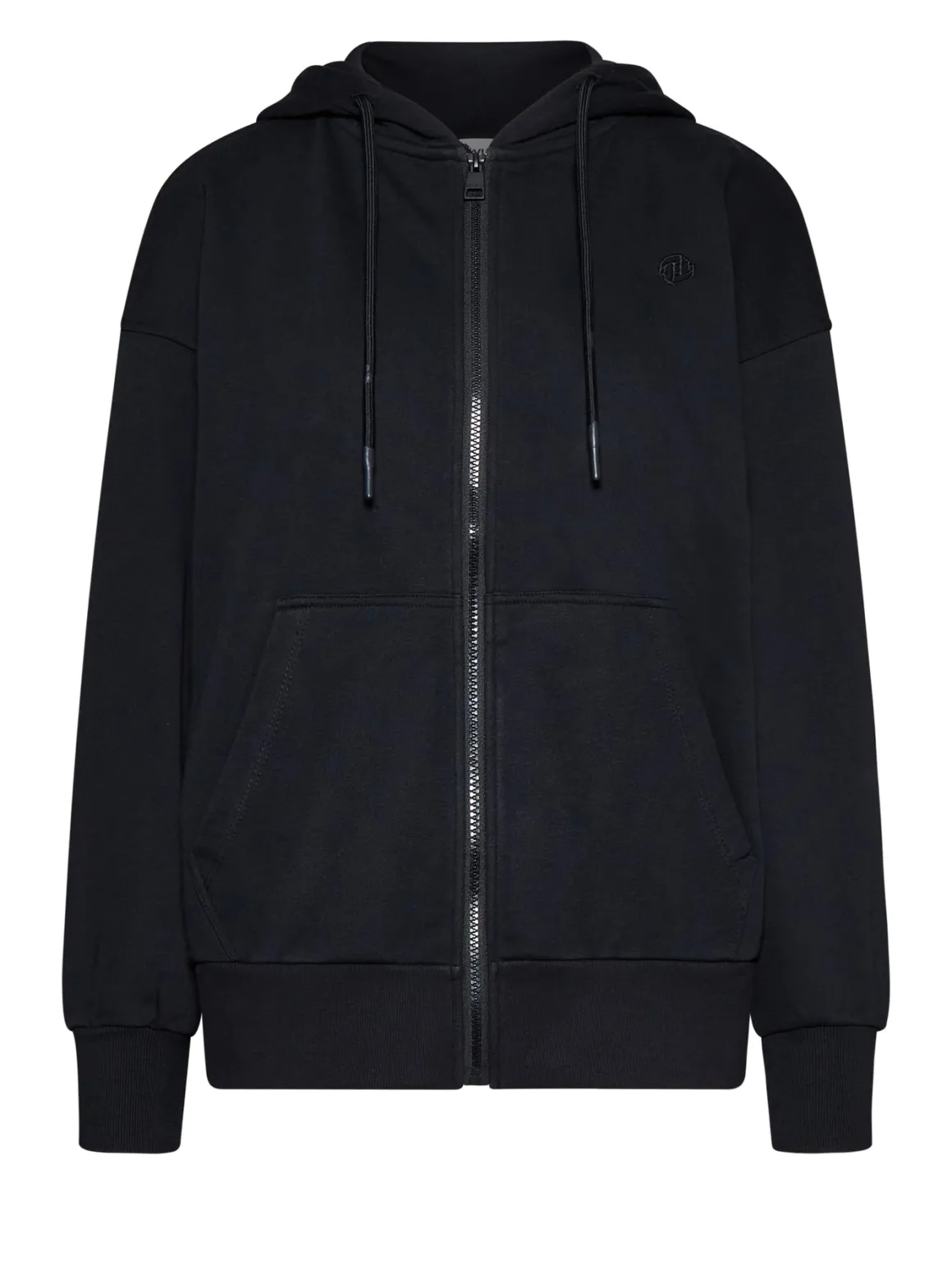 Sweatshirt with zip and hood with an essential design