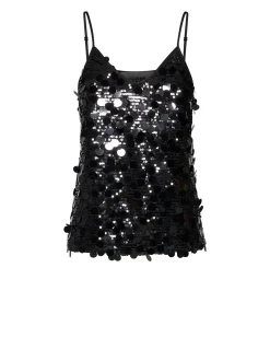 Top decorated with bright applications