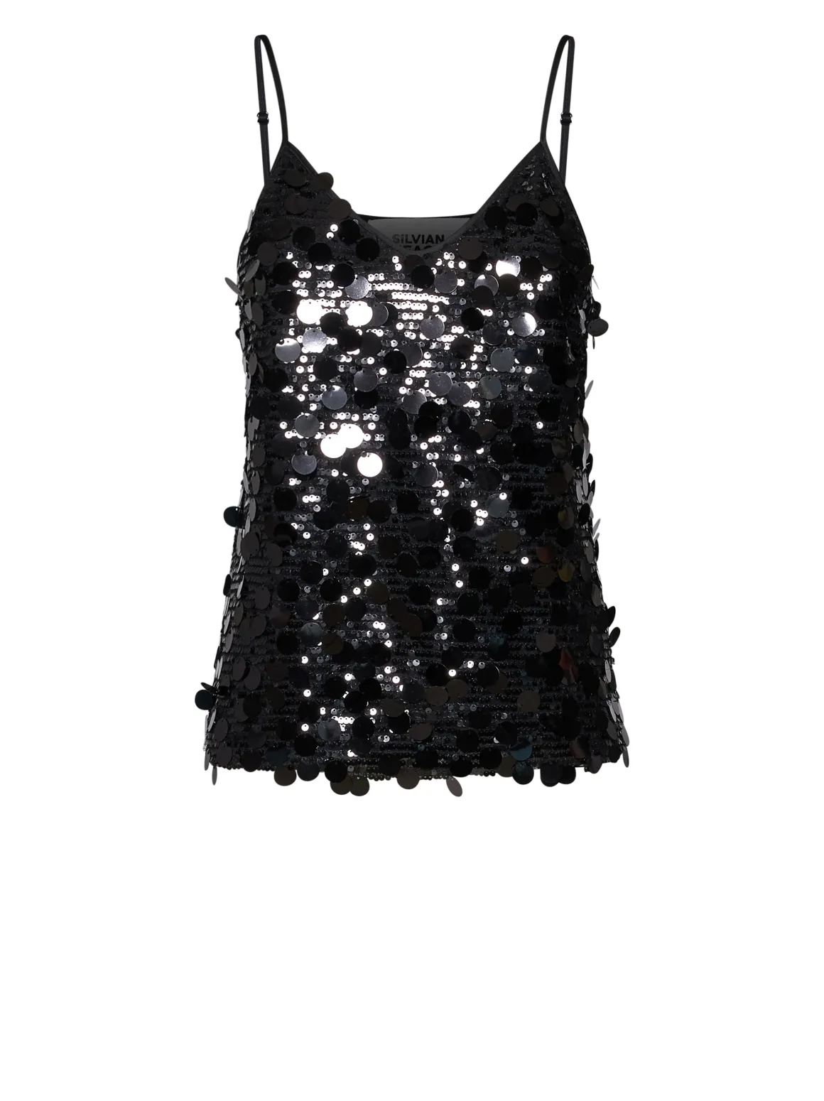 Top decorated with bright applications