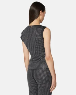 Top with drapes and light applications