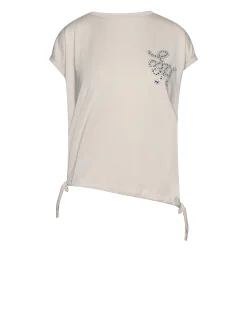 Top with iconic detail and asymmetric design