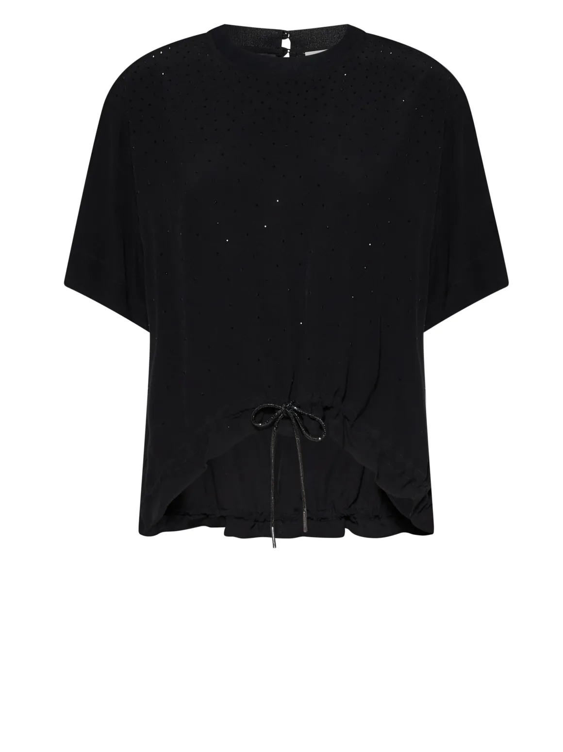 Top with perforated details and contemporary design
