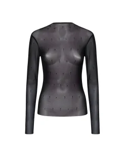Top with see-through effect and sophisticated design