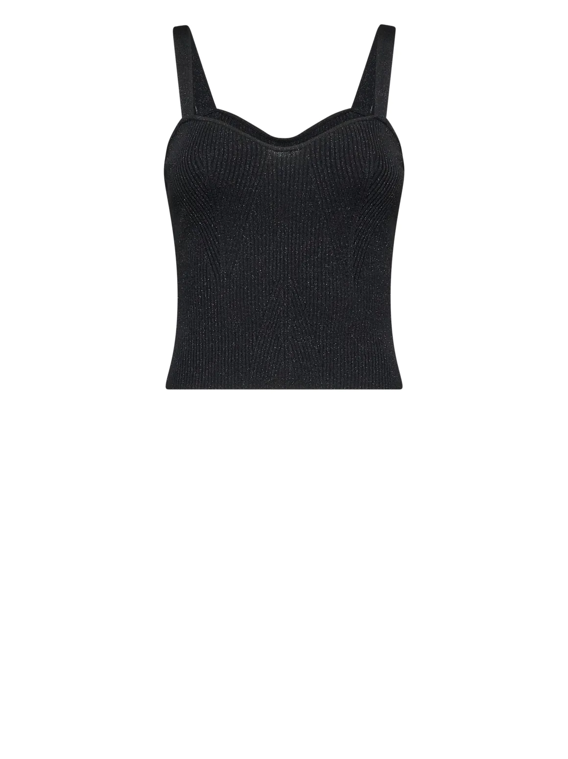 Top with shaped neckline and bright design