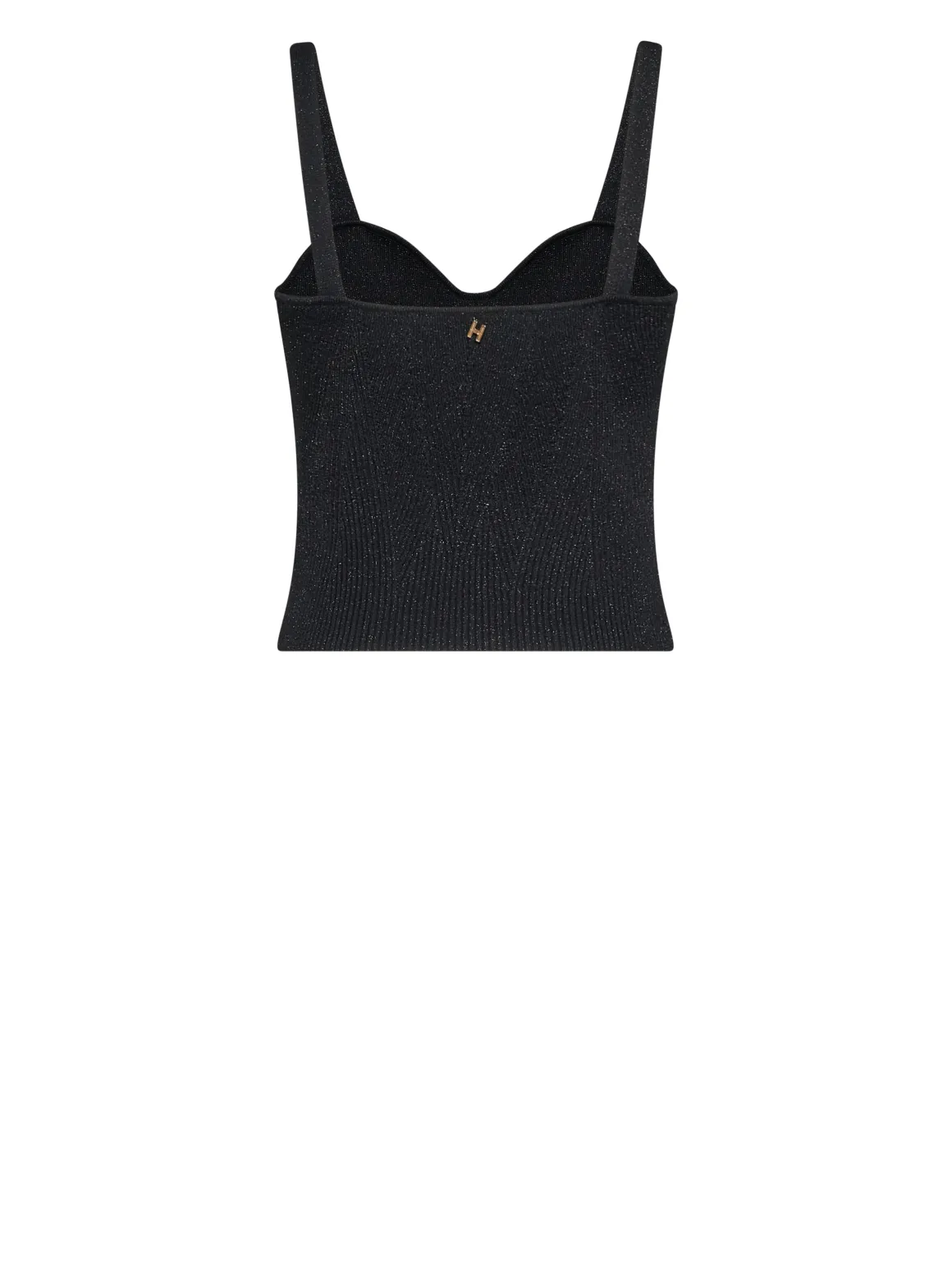 Top with shaped neckline and bright design
