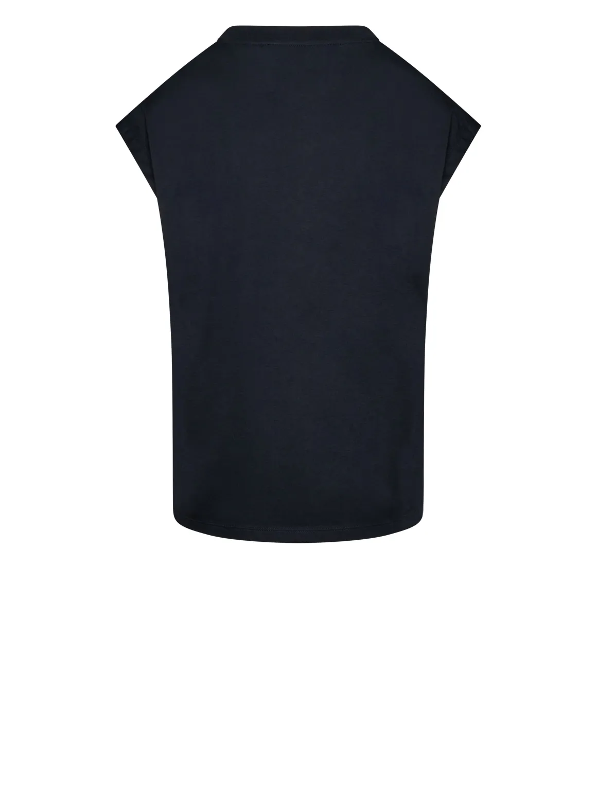 Top with V-neck and decorative signature