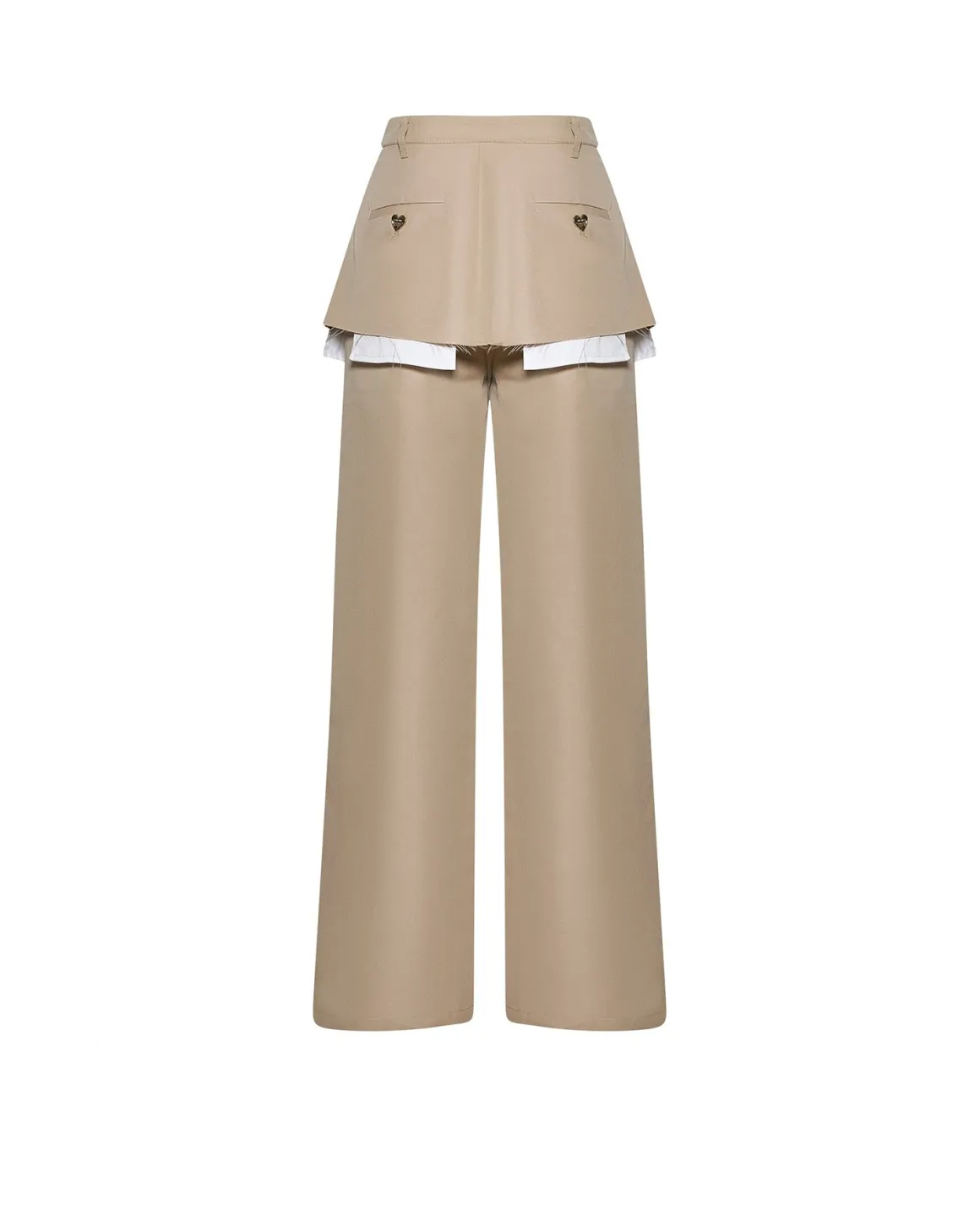 Trousers with Overlapping Detail