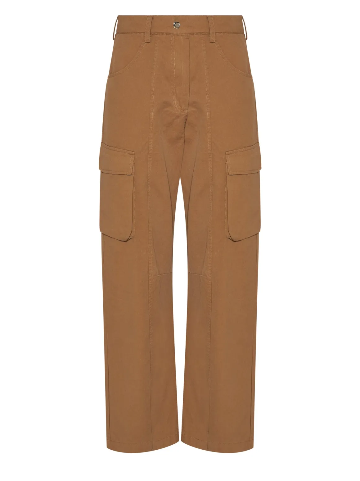 Trousers with patch pockets and contemporary design
