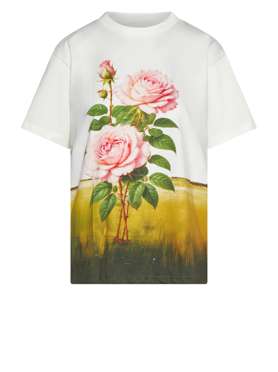 T-shirt with artistic floral print