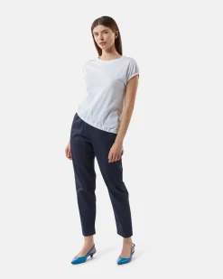 T-shirt with asymmetrical cutting