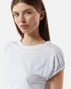 T-shirt with asymmetrical cutting