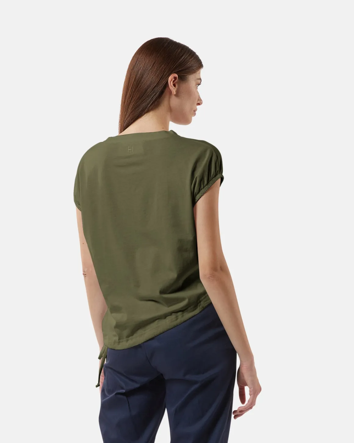 T-shirt with asymmetrical cutting