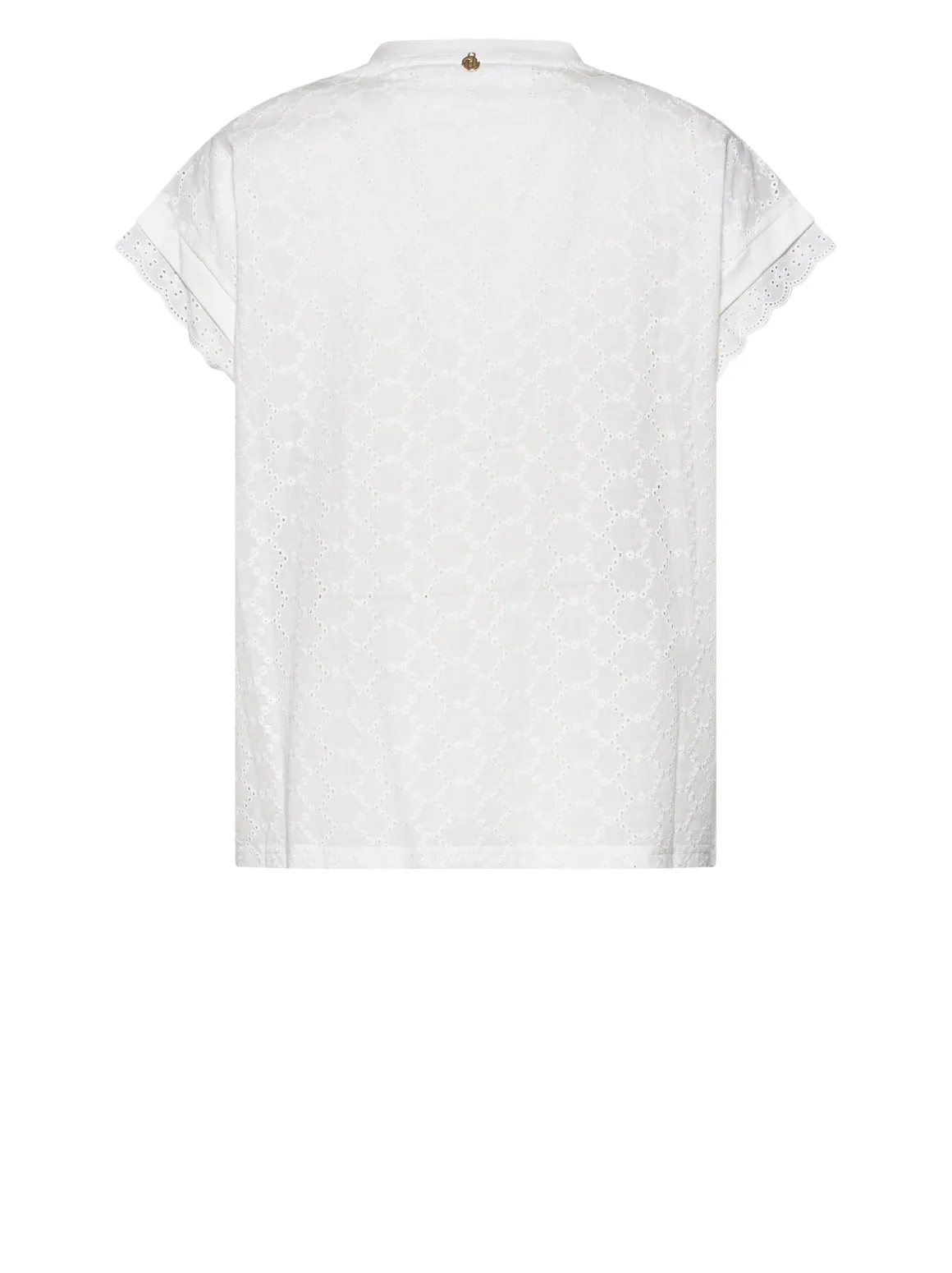 T-shirt with decorative insert and refined details