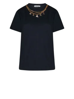 T-Shirt with Integrated Jewel Detail