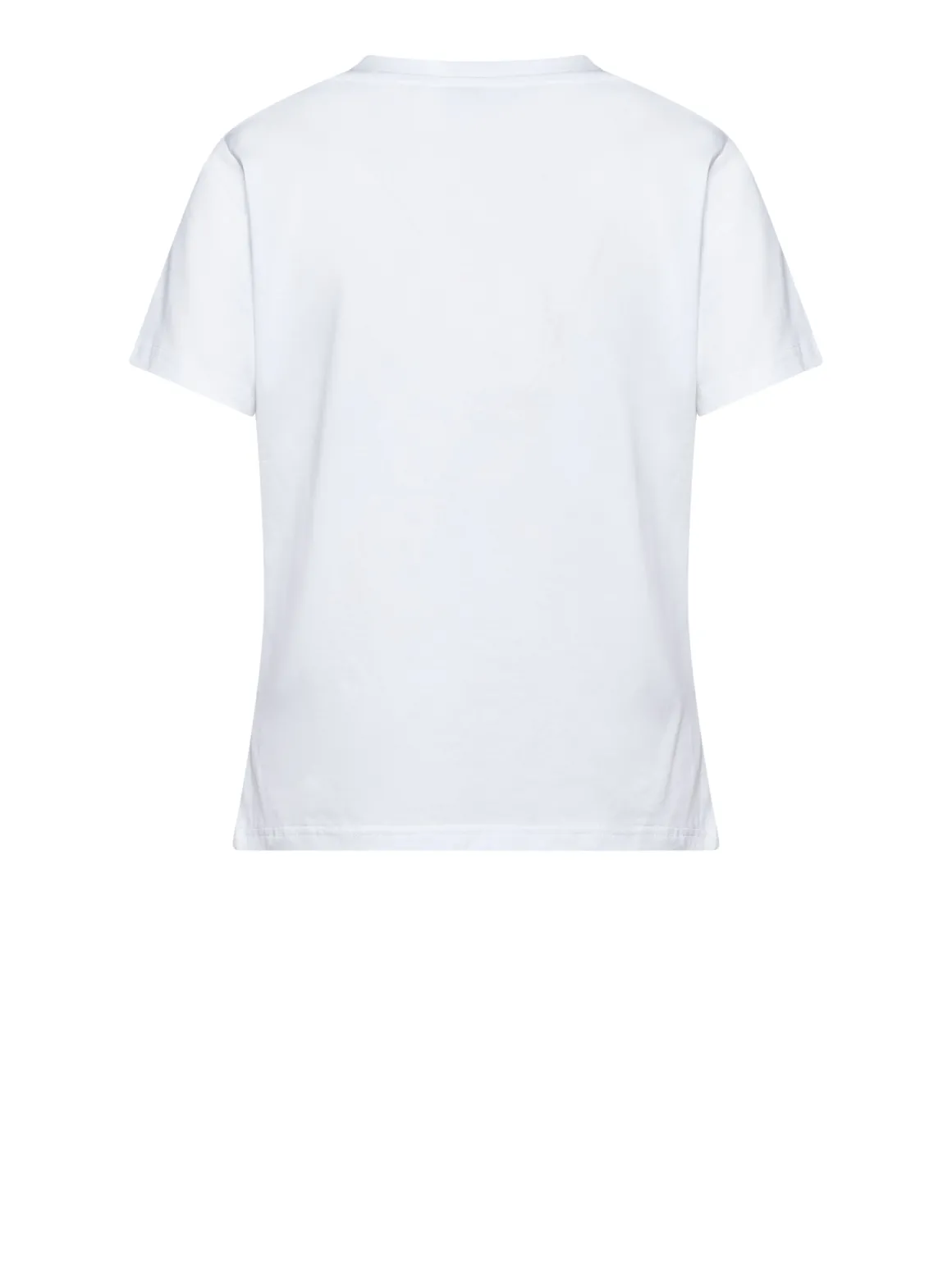 T-shirt with jewel neckline and essential design