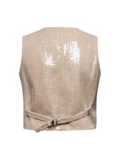 Vest with sequins