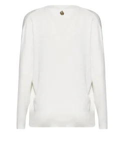 V-neck sweater with decorative detail