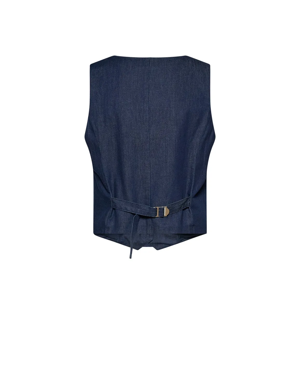 Waistcoat with tailored lines and button closure