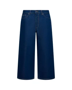 Wide denim trousers