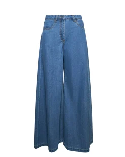 Wide trousers with contemporary design
