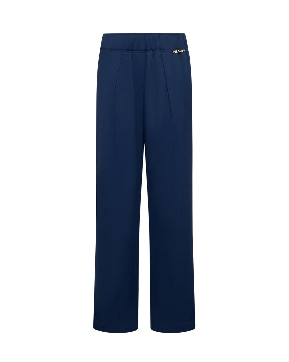 Wide trousers with front pleats