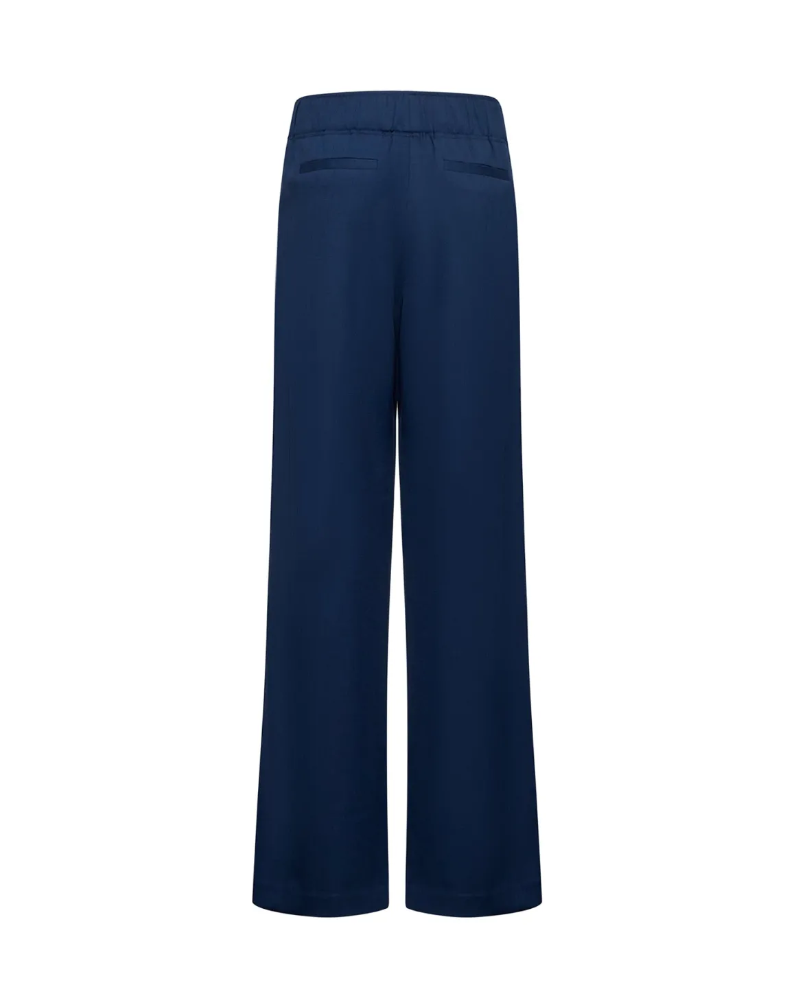 Wide trousers with front pleats