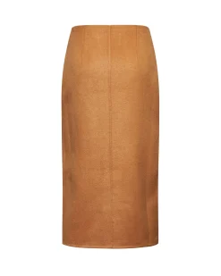 Wrap skirt with side buttoning
